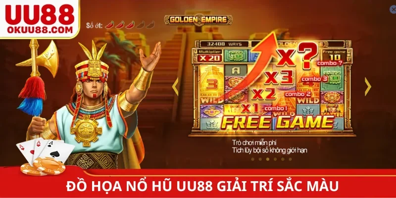 Đồ họa nổ hũ UU88 giải trí sắc màu