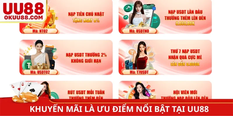 Khuyến mãi là ưu điểm nổi bật tại nhà cái