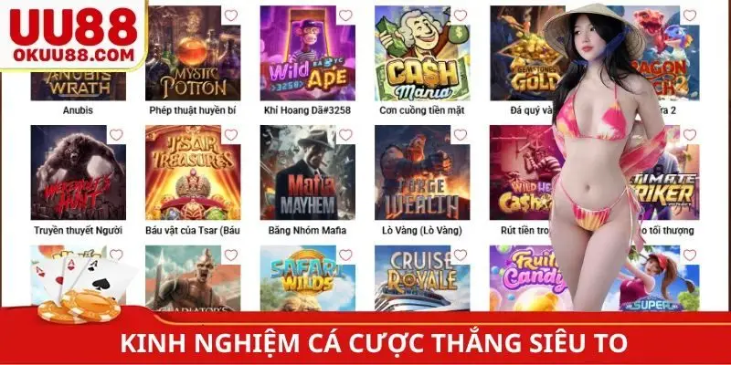 Kinh nghiệm cá cược thắng siêu to