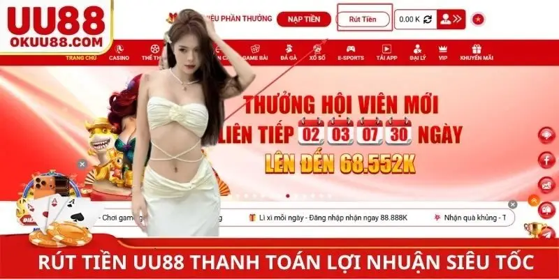 Rút tiền UU88 bìa